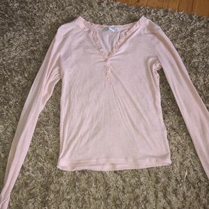 Pink long sleeve shirt
